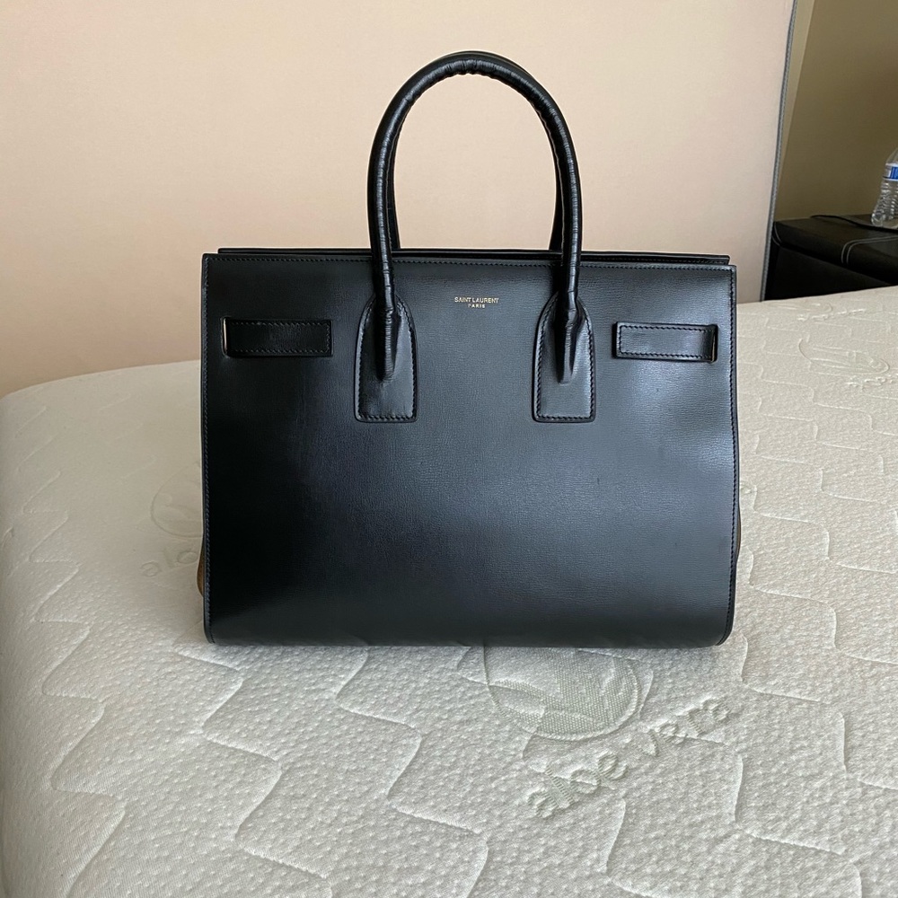 Saint Laurent sac de jour leather suede